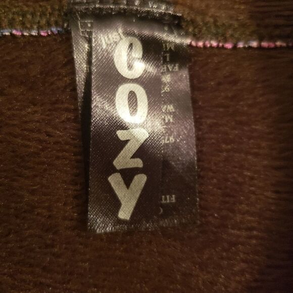 Cozy Soft Fleece Ladies Christmas Leggings, sz 0 to 12 - Picture 6 of 9